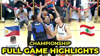 Championship Game  Strong Group PH vs Al Riyadi Lebanon Full Game Highlights [upl. by Jennings217]