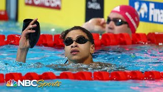 Shaine Casas strong start earns gold in 100m backstroke  NBC Sports [upl. by Scales957]