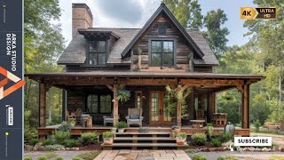 Exploring a Cozy Rustic Small House with a WrapAround Porch Design Ideas and Inspirational Tour [upl. by Eceinal530]