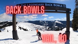 Riding the Back Bowls of Vail Ski Resort [upl. by Nodaj]