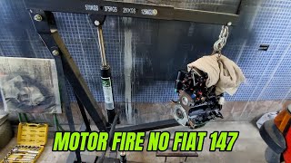 MOTOR FIRE 14 8V NO COFRE DO FIAT 147 PICKUP [upl. by Lrad293]