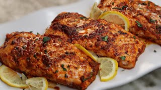 15 minutes Lemon Butter Baked Salmon Recipe  Easy Dinner Idea [upl. by Meta]