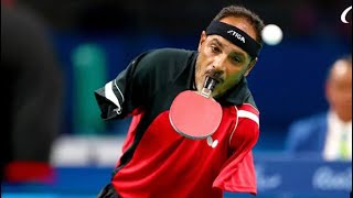 IBRAHIM HAMADTOU will show how to play Table Tennis using his mouth  TOKYO 2020 [upl. by Einnalem]