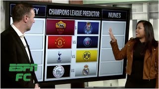 Champions League round of 16 predictions Man United vs PSG more  Champions League Predictor [upl. by Anauqaj]