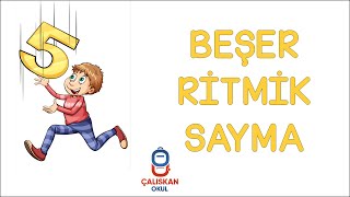 5ER RİTMİK SAYMA  İLERİYE BEŞER RİTMİK SAYMA GERİYE BEŞER RİTMİK SAYMA [upl. by Penland]