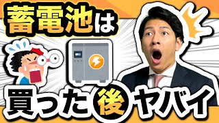 蓄電池購入後のリスク！高すぎるメンテナンス費用の裏話 [upl. by Cirenoj]