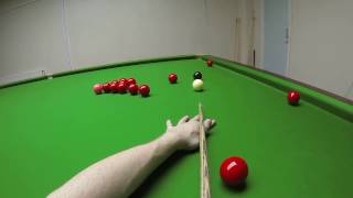 Snooker Headcam 147 Maximum Break  John Foster [upl. by Ynahteb]