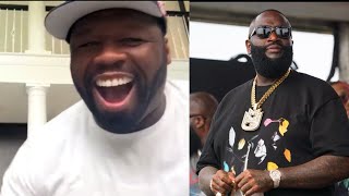 50 Cent Clowns Rick Ross for getting beat up in Canada LOL [upl. by Eiznekcm73]