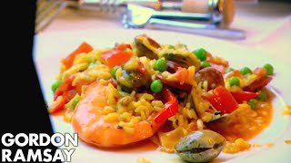 How To Make Paella  Gordon Ramsay [upl. by Lakim]