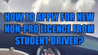 How to apply for a Nonpro license from a student permit 2024 [upl. by Hardan353]