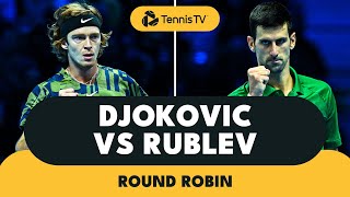 Novak Djokovic vs Andrey Rublev Highlights  Nitto ATP Finals 2022 [upl. by Okiman]