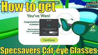 How to get Specsavers Cateye Glasses in Ultimate Easy Obby  ONLY IN UK  Finish Obby to Spin [upl. by Yevol334]