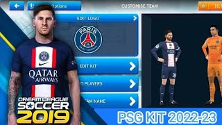 How to Add PSG 202223 Kits in Dls 2019  PSG  FOOTBALL GAMER [upl. by Florine]