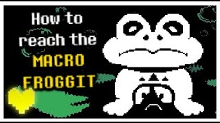 How To Reach Macro Froggit  Fight Showcase Undertale Yellow [upl. by Nitsua]