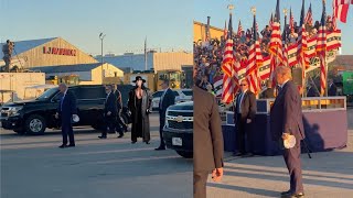 Donald Trump Walks Out To The Undertakers Entrance [upl. by Hgielsa409]