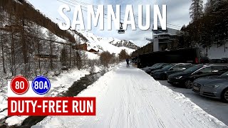 Skiing DutyFree run via pistes 80 and 80a in Ischgl Samnaun [upl. by Alyt]