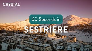 60 seconds in Sestriere Italy  Crystal Ski Holidays [upl. by Darom]