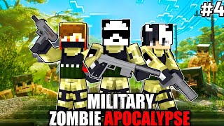 🤯WE JOIN MILITARY IN ZOMBIE APOCALYPSE MINECRAFT PART 4 [upl. by Edecrem849]