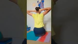 🤔quotAre you also troubled by neck hunching forward😀 Then try this practicequot cover yoga yogaqueen [upl. by Ahsaek]