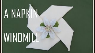 Napkin Folding a Windmill [upl. by Bang159]