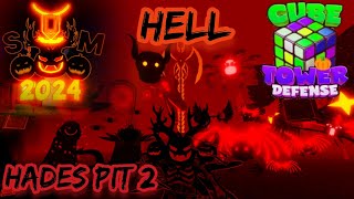 Hallows Mightquot Hell Hades Pit 2 Cube Defense Halloween Event 2024 [upl. by Ahsasal]