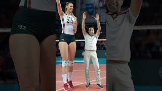 Super Tall Woman Volleyball Player Dances Her Way to VIRAL Fame  Very Tall Girl [upl. by Ariuqahs]