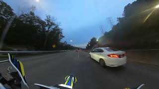 Solo riding in heavy traffic  SUPERMOTO [upl. by Junius]