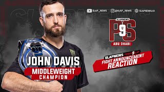 John Davis REACTS to His Fight Against Isaih Quinones Being Announced [upl. by Zusman]