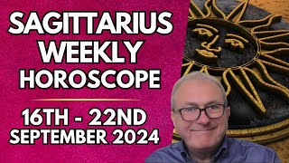 Sagittarius Horoscope  Weekly Astrology 16th to 22nd September 2024 [upl. by Brodie409]