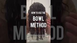 how to use the bowl method on wavy curly hair curlyhair wavyhair [upl. by Assillim946]