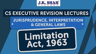 Free Revision Lectures CS Executive June21  Limitation Act 1963 [upl. by Domineca]