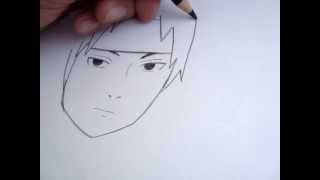 DIBUJANDO A SAI NARUTO SHIPPUDEN  DRAWING SAI NARUTO SHIPPUDEN [upl. by Bruner]