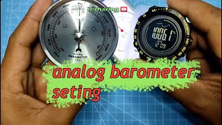 analog barometer seting [upl. by Alad]