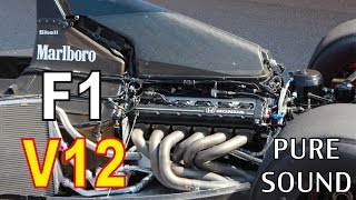 F1 V12 Start Engine Sound Compilation HONDA FERRARI LOTUS [upl. by Mitchiner689]