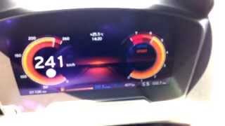 BMW i8 Speed Acceleration in Sport Mode 10  240 kmh on German Autobahn [upl. by Bluh]