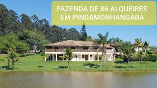 FAZENDA EM PINDAMONHANGABA  VALE DO PARAÍBA  SP  86 ALQUEIRES PAULISTAS [upl. by Nimra]