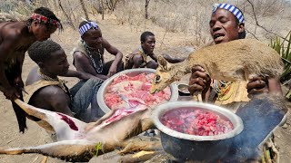 🔥Hadzabe Tribe Thrilling 🦌Antelopes Hunt For LunchTrue Last Hunters Of Africa [upl. by Tnarb971]