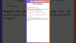 Reactions due to –CHO group Oxidation by acidic KMnO 4 or K2 Cr2 O7 Reaction with Schiff’s reagent [upl. by Nnylatsyrk]