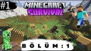 MİNECRAFT SURVİVOR 1 BÖLÜM [upl. by Newby655]