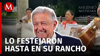 Felicitaciones a AMLO en su 71º cumpleaños desde el Congreso y la Mañanera [upl. by Nywles657]