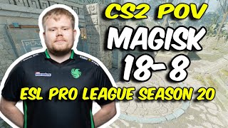 CS2 POV  Falcons Magisk 188 vs ATOX Ancient  ESL Pro League Season 20 [upl. by Kama]