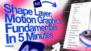 How to Master Shape Layers in After Effects  Motion Graphics Basics 5 Minutes [upl. by Rosenstein]