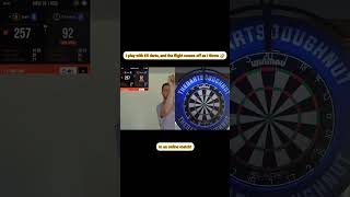 Darts  Online match flight disaster Darts funny [upl. by Ettenuahs]