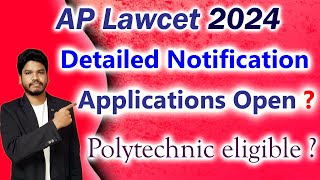 Ap lawcet 2024Detailed Notification Released [upl. by Rennug312]