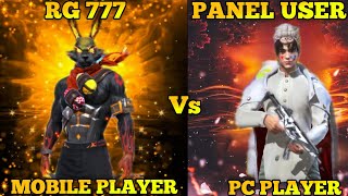 RG 777 Vs PANEL USAR amp MOBILE PLAYER amp PC PLAYER 😊 [upl. by Felicie]