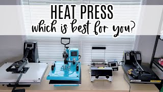 Which Heat Press is Right For You Pros Cons and Specs Of Popular Presses [upl. by Urbanna]