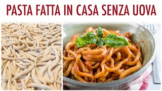 PASTA FRESCA FATTA IN CASA SENZA UOVA RICETTA FACILISSIMA  I Pici Toscani  Elefanteveg [upl. by Thackeray]