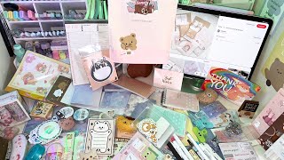 Big aesthetic unboxing Stationery Pal feat Stationery Haul 📚📝 back to school Kawaii 🌸Pinterest 💻 [upl. by Essex64]