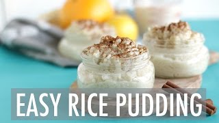 EASY RICE PUDDING RECIPE  Healthy Rice Pudding [upl. by Earased]