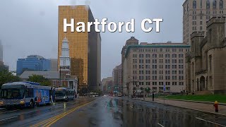 Driving Tour of Hartford CT  The Capital City of Connecticut 4K [upl. by Tamaru]